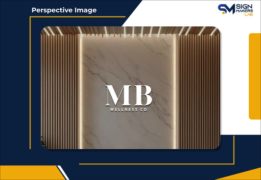 Mb Wellness Co Metal Floating Letters (2D)