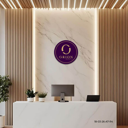 Orion Jewelry Studio Round Acrylic Sign