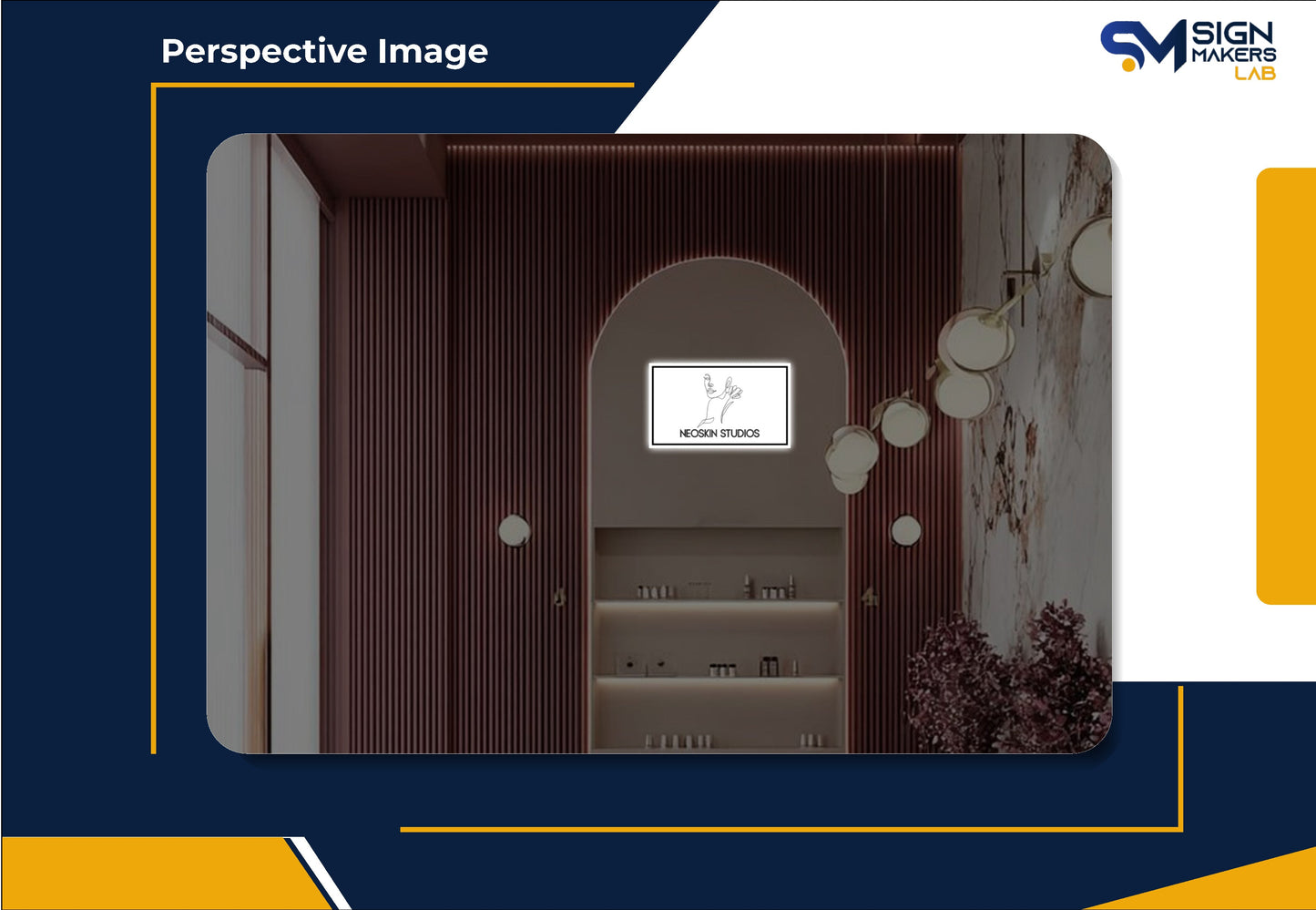 NeoSkin Studios Rectangle Acrylic Sign Signmakerslab