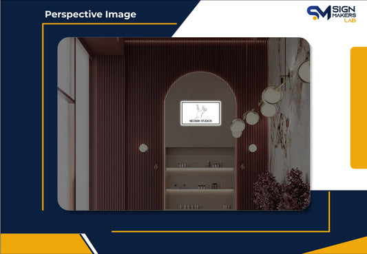 NeoSkin Studios Rectangle Acrylic Sign Signmakerslab