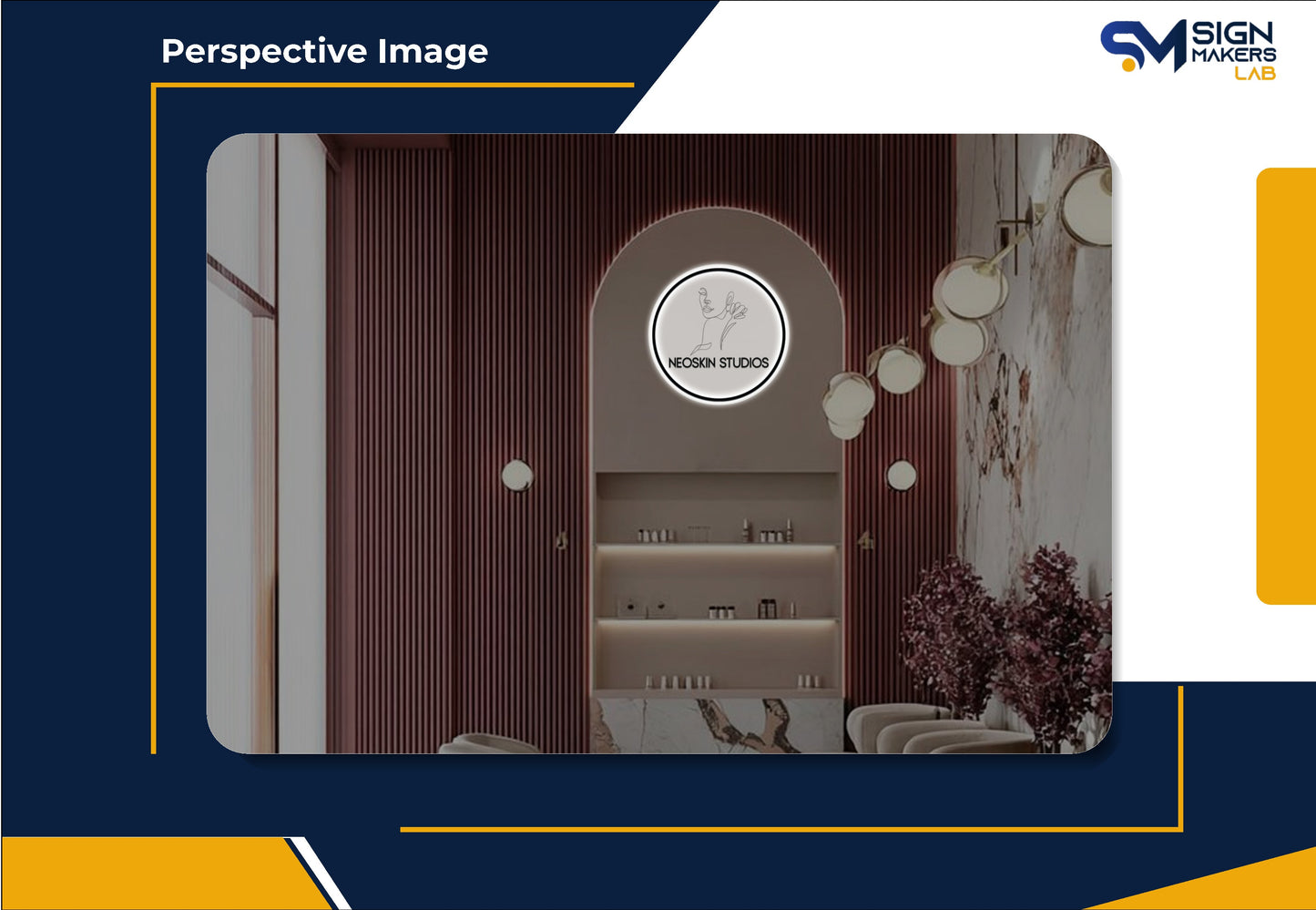 NeoSkin Studios  Round Acrylic Sign Signmakerslab