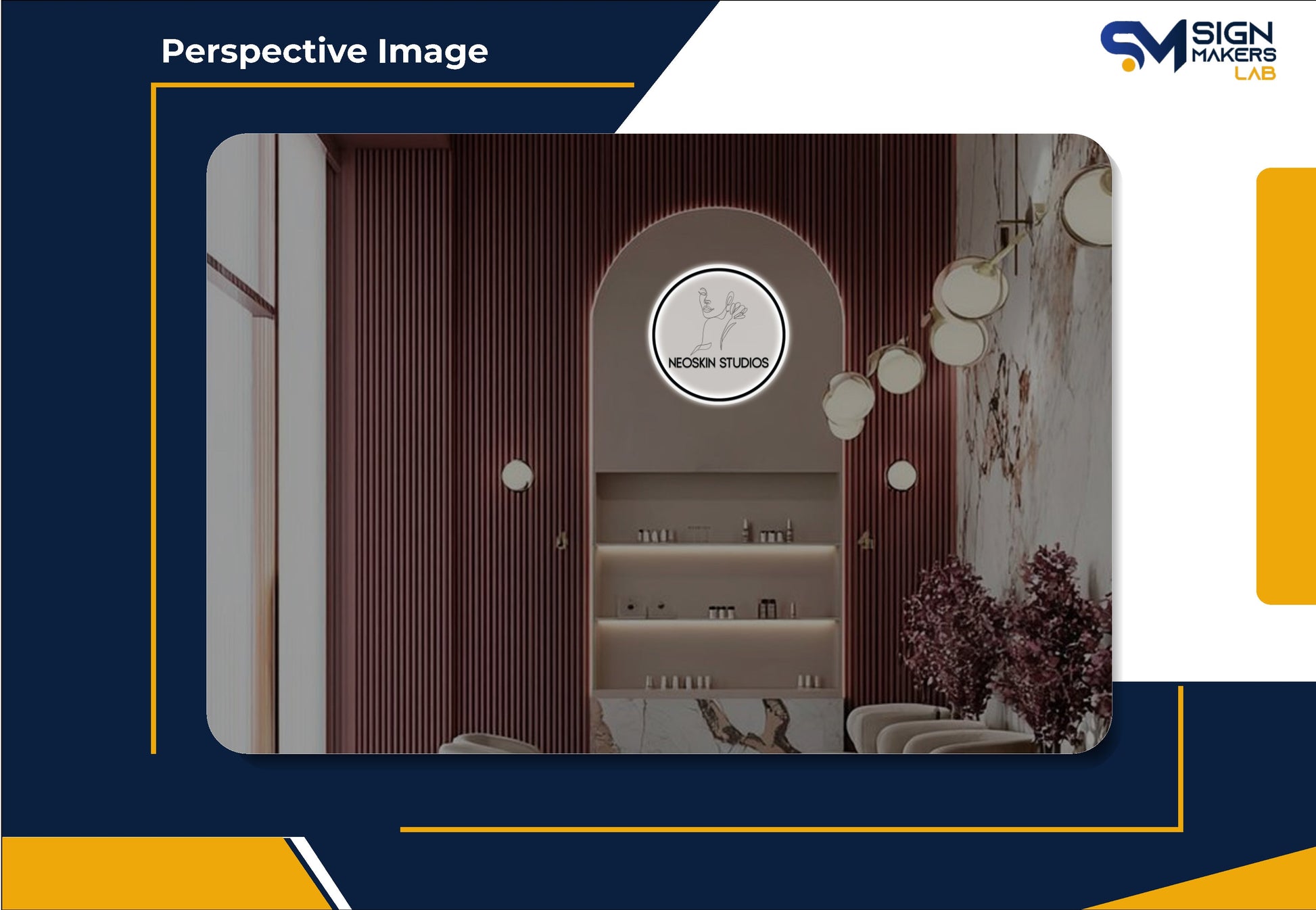 NeoSkin Studios  Round Acrylic Sign Signmakerslab