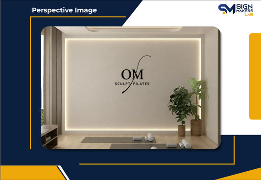 OM Sculpt Pilates Metal Floating Letters (2D)