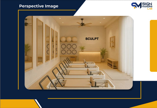 SCULPT Metal Floating Letters (2D)