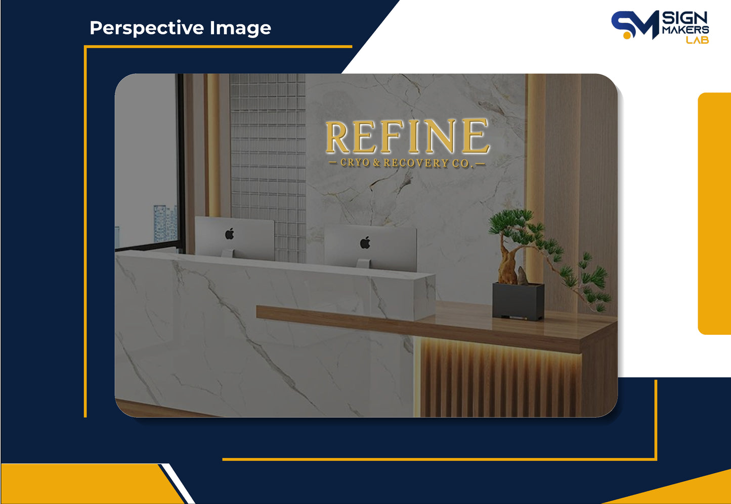 Refine Cryo & Recovery Co. 3D Metal Back-Lit