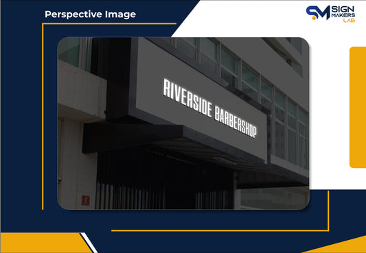 Riverside Barbershop 3D Acrylic Front-Lit
