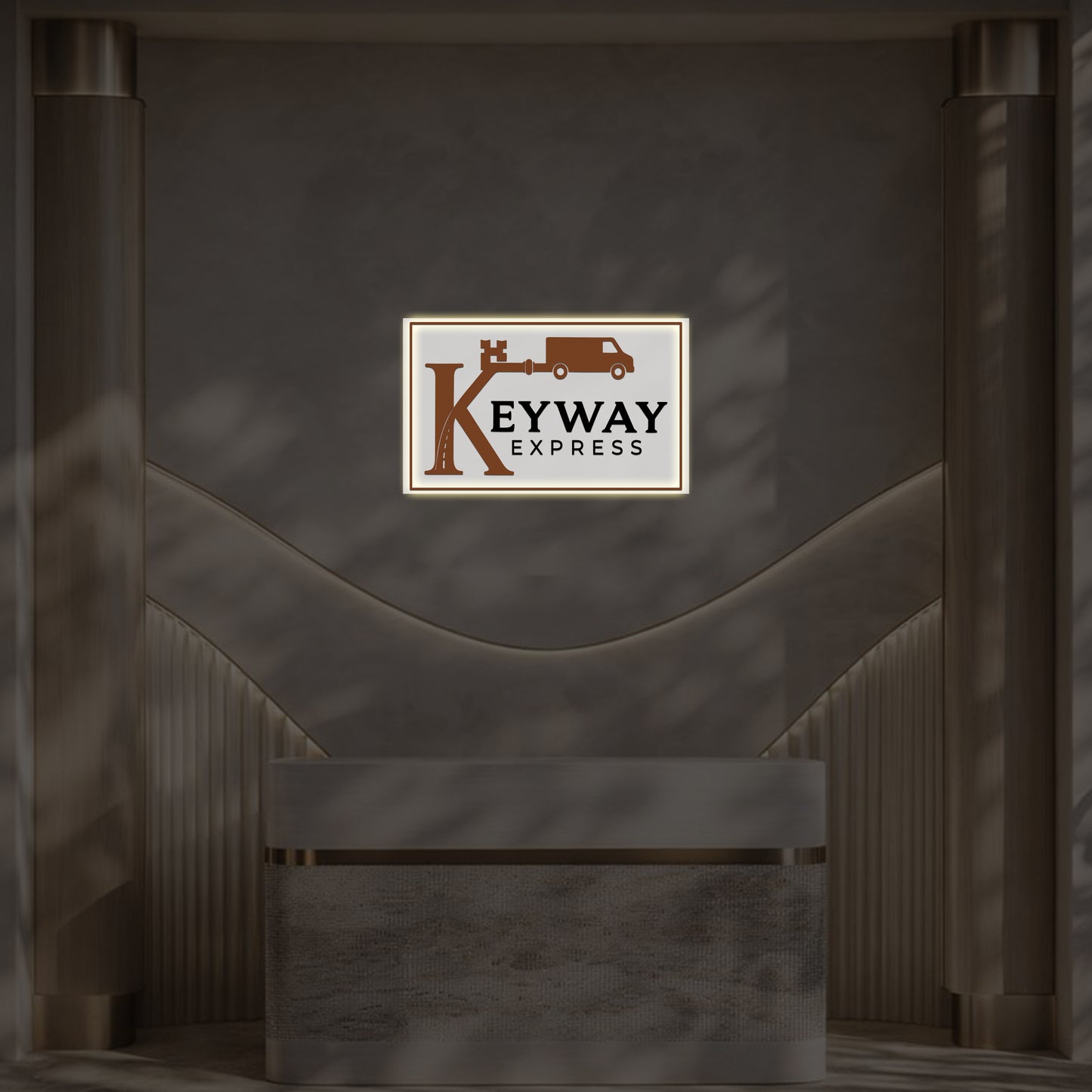 Keyway Express Rectangle Acrylic Sign
