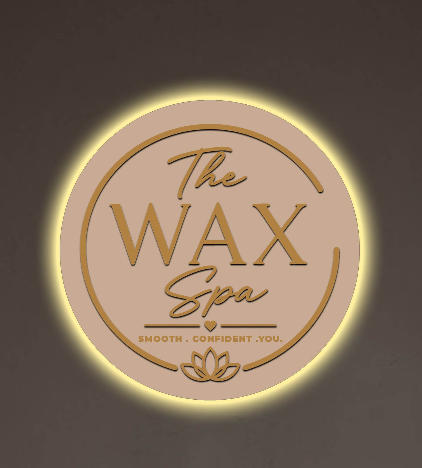 The Wax Spa Round Acrylic Sign