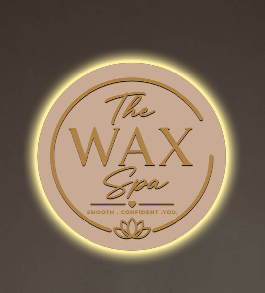 The Wax Spa Round Acrylic Sign