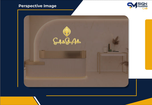 Scalp & Skin Atelier 3D Metal Back-Lit Signmakerslab