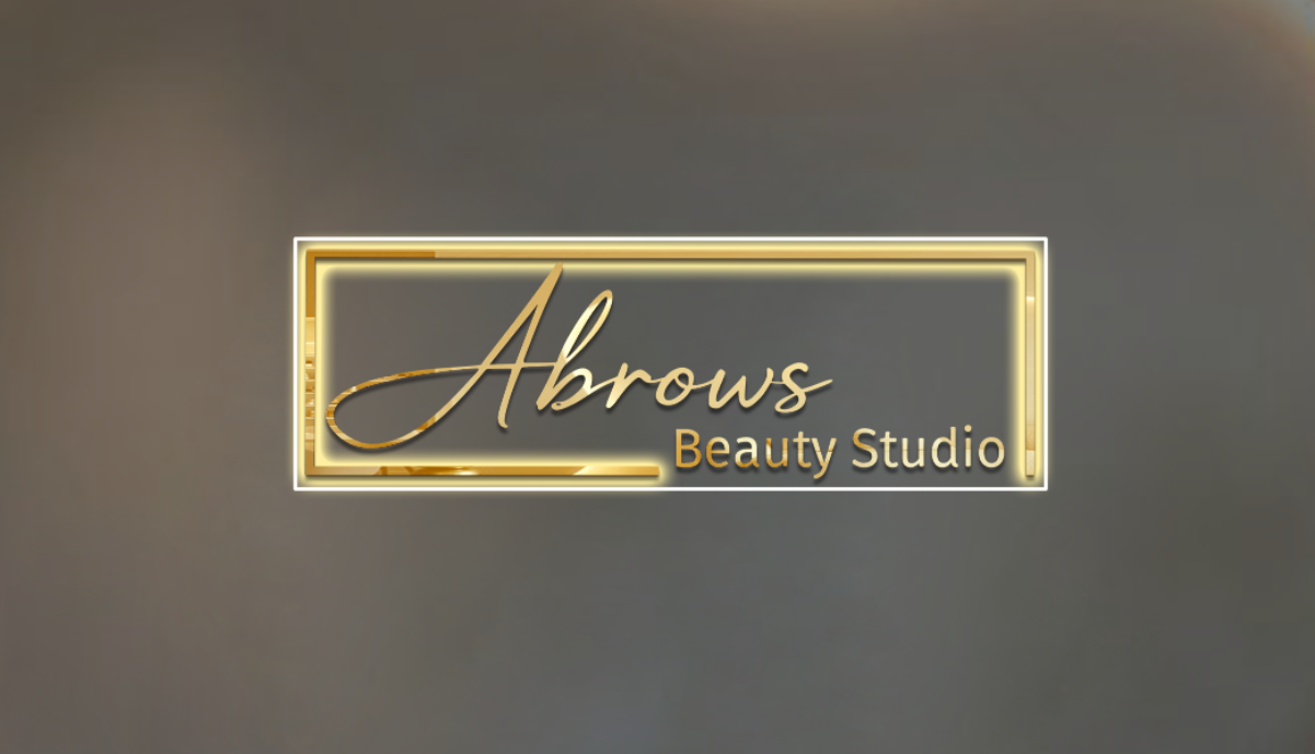 Abrows Beauty Studio Acrylic Sign