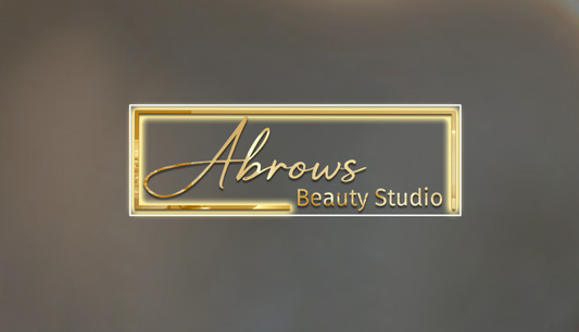 Abrows Beauty Studio Acrylic Sign