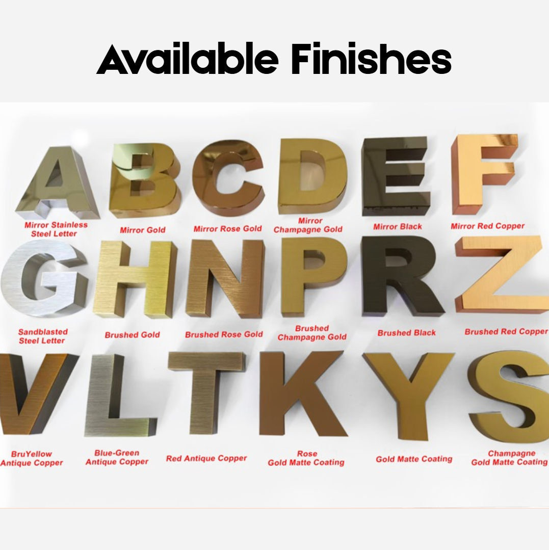 Custom 3D Metal Backlit Signs for Indoor and Outdoor Branding