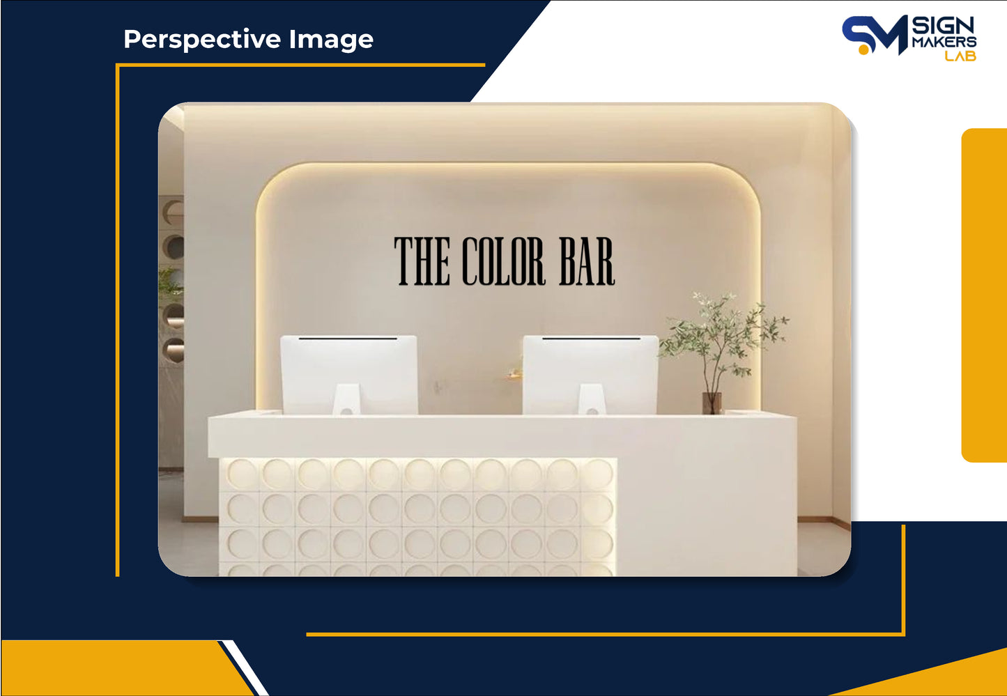 The Color Bar 2D Acrylic Letter Sign