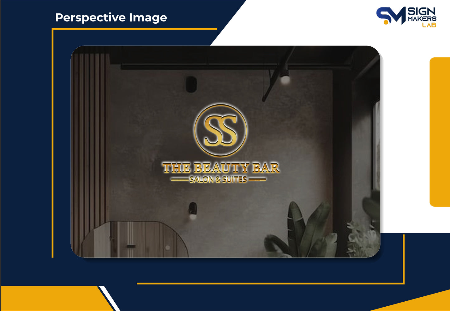 The Beauty Bar Salon & Suites 3D Metal Back-Lit