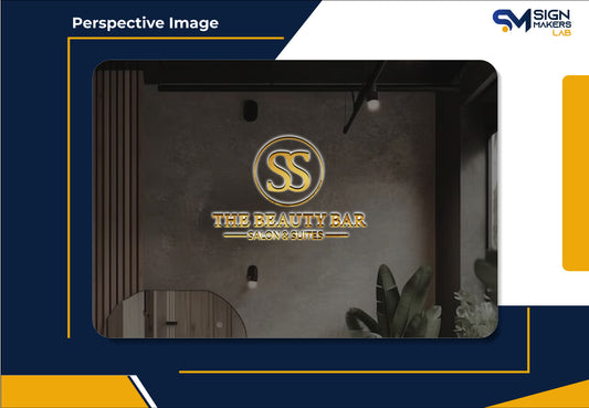 The Beauty Bar Salon & Suites 3D Metal Back-Lit