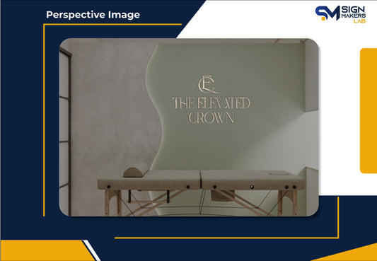 The Elevated Crown 2D Acrylic Letter Sign