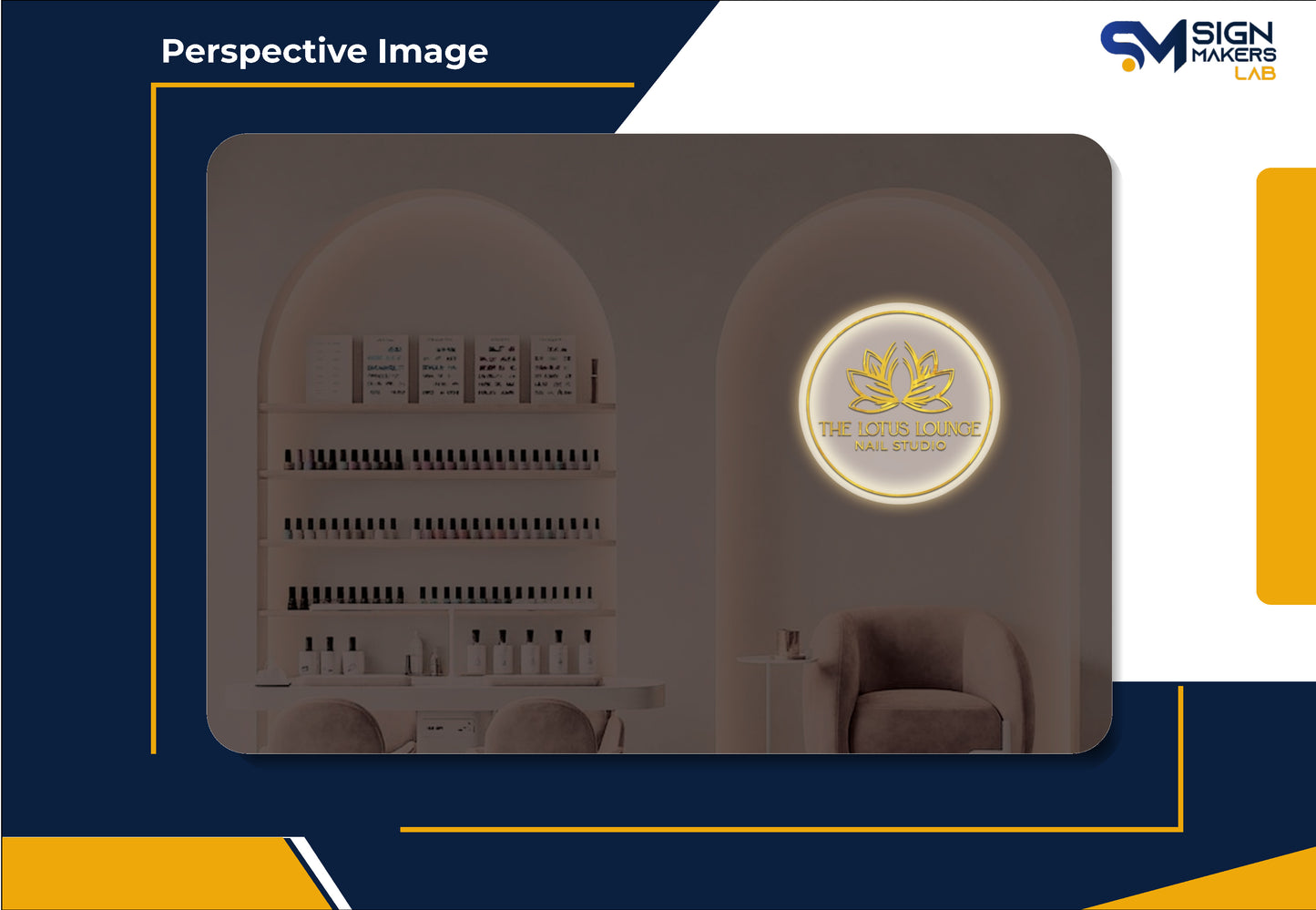 The Lotus Lounge Round Acrylic Sign