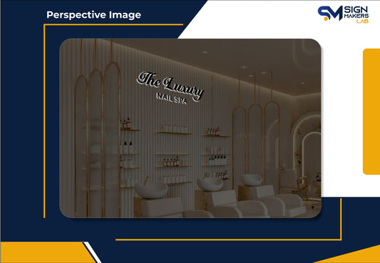 The Luxury Nail Spa 3D Metal Back-Lit