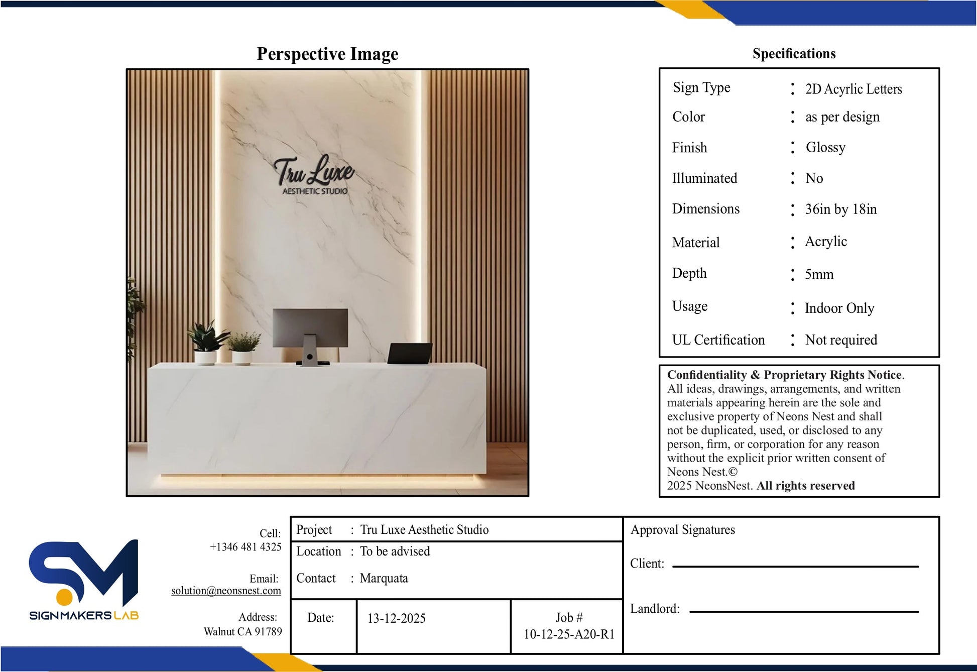 Tru Luxe Aesthetic Studio Signmakerslab