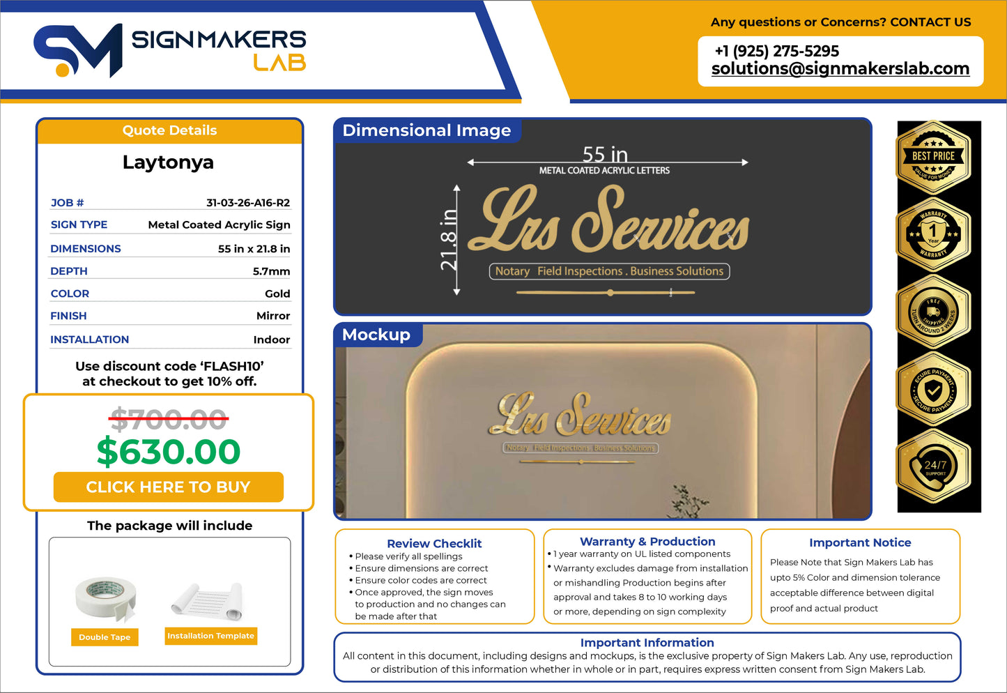 Lrs Services Acrylic Letters