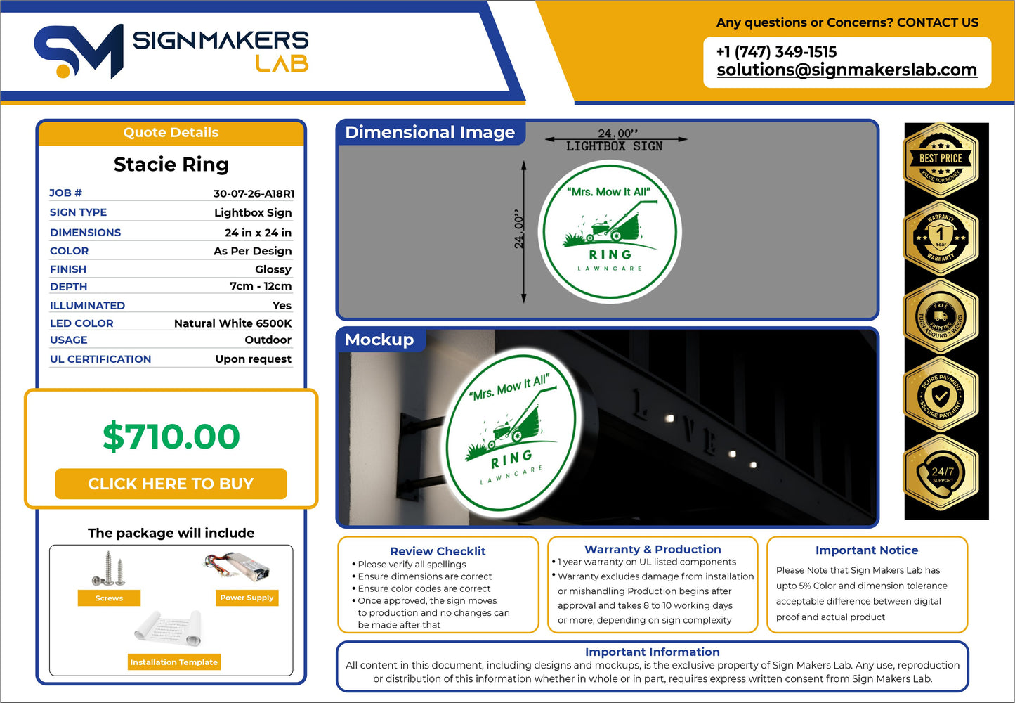 Mrs Mow it All Lightbox