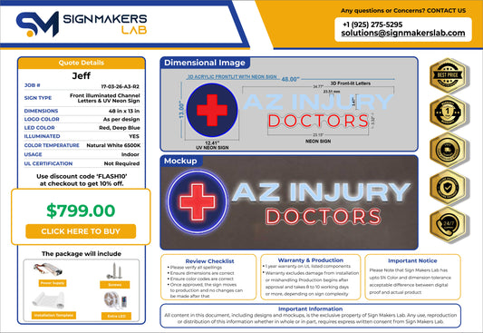 AZ Injury Doctors Hybrid Sign