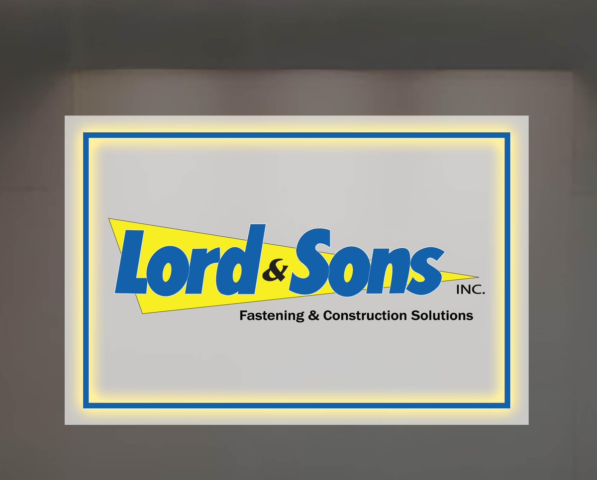 LORD & SONS Acrylic LED Sign