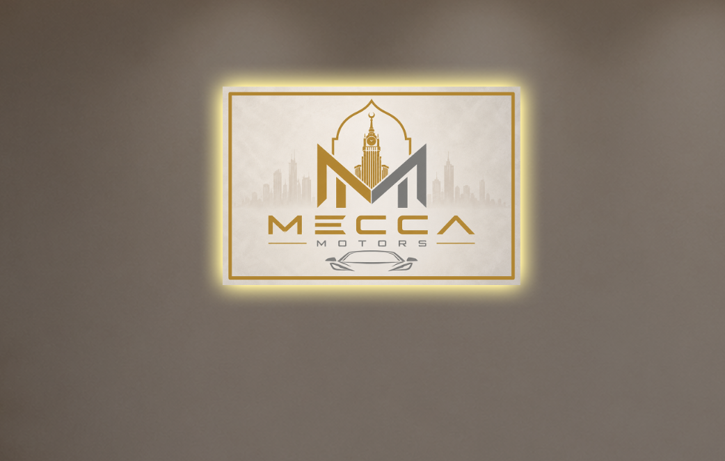 MECCA Motors Acrylic LED Sign