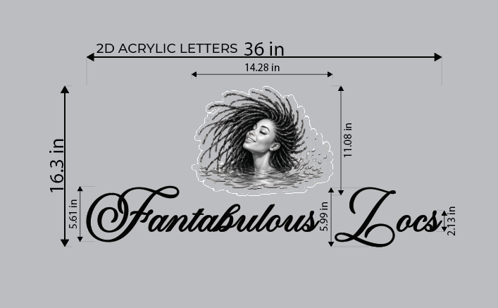 𝑭𝑨𝑵𝑻𝑨𝑩𝑼𝑳𝑶𝑼𝑺 𝑳𝑶𝑪𝑺 2D Acrylic Letters