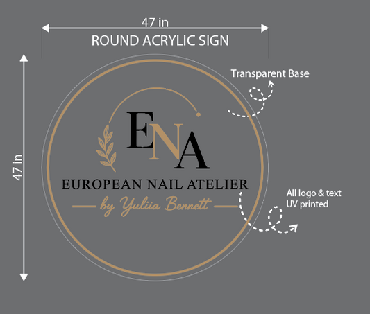 ENA Round Acrylic Sign